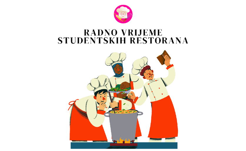 Radno vrijeme studentskih restorana 23. studenog 2024.